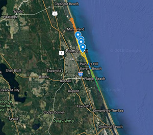 Flagler County Beach Map